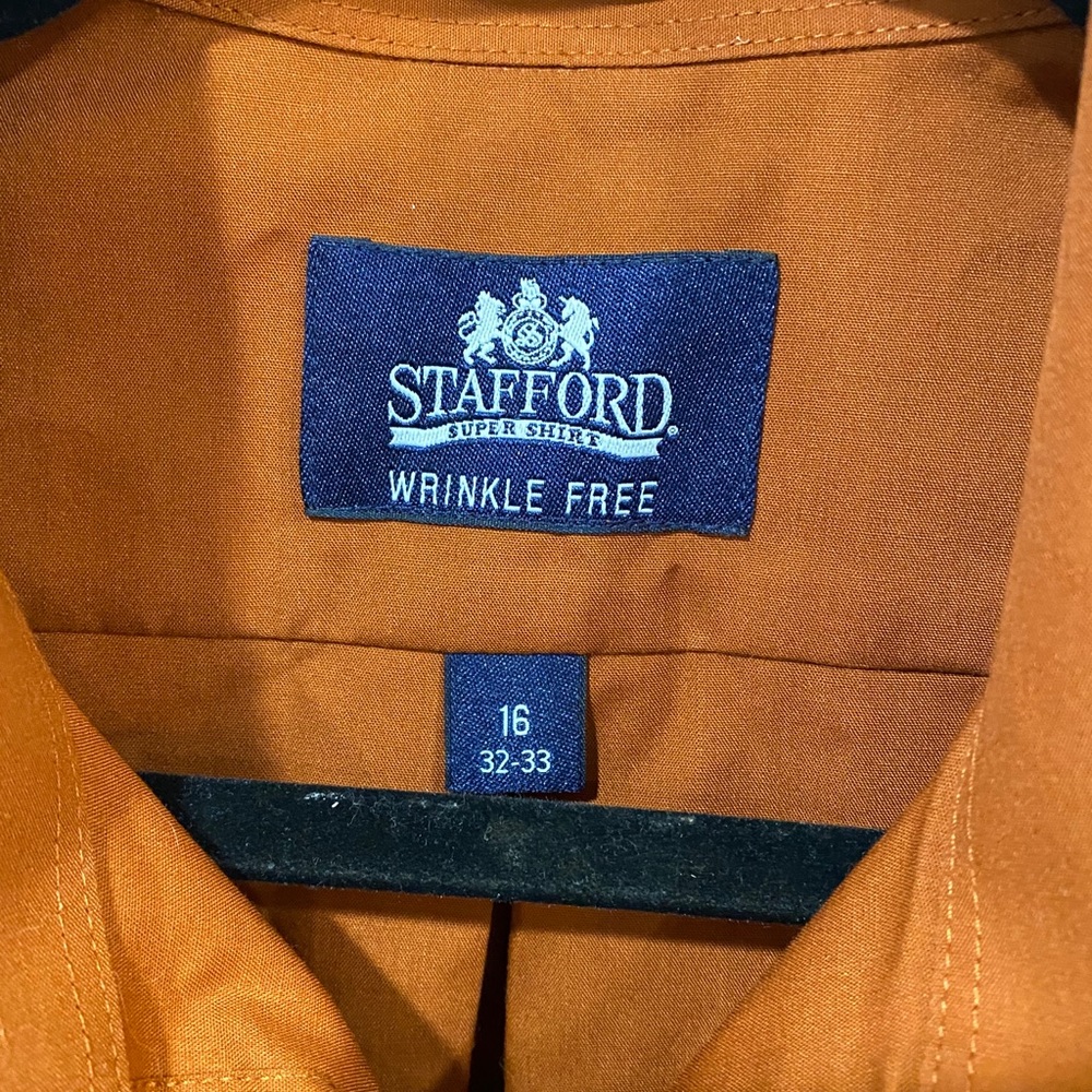 Stafford Rust Dress Shirt - Picture 3 of 4